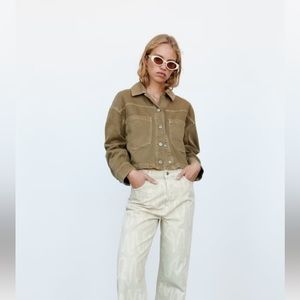 Zara oversized denim shirt/jacket